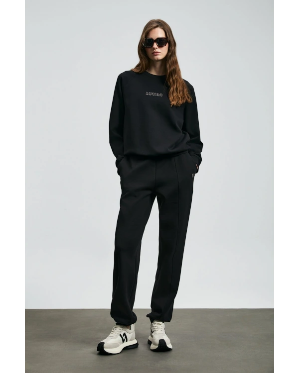 Lufian Cessie Kadın Siyah Örme Eşofman Altı 122050007