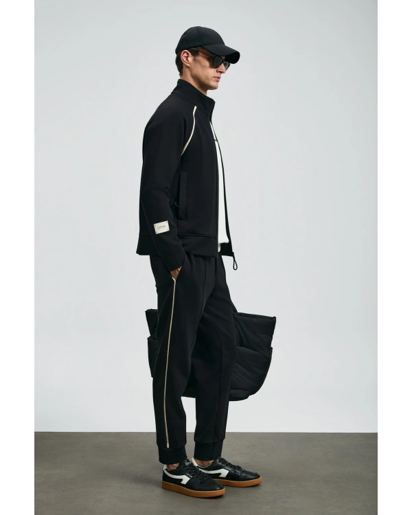 Lufian Charms Erkek Siyah Eşofman Üstü 112050078