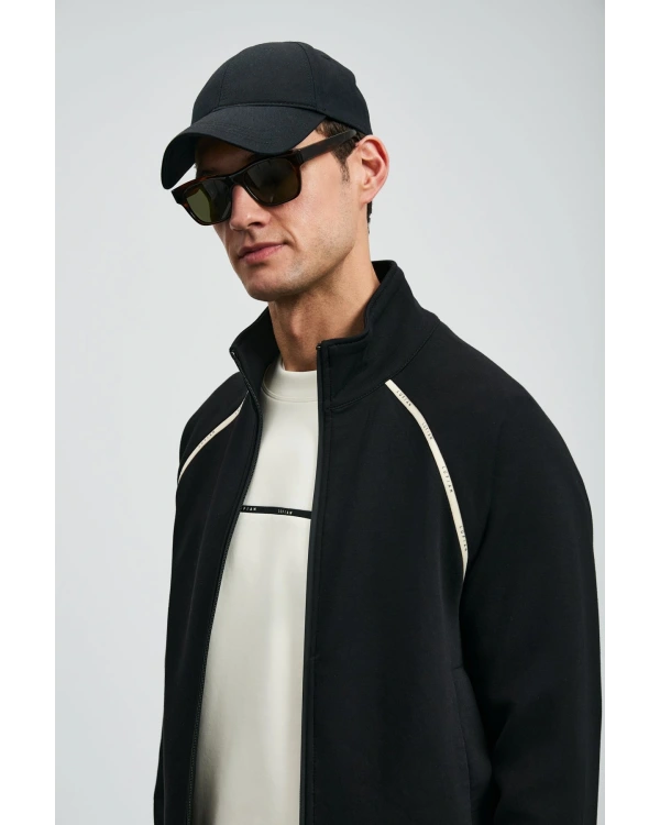 Lufian Charms Erkek Siyah Eşofman Üstü 112050078