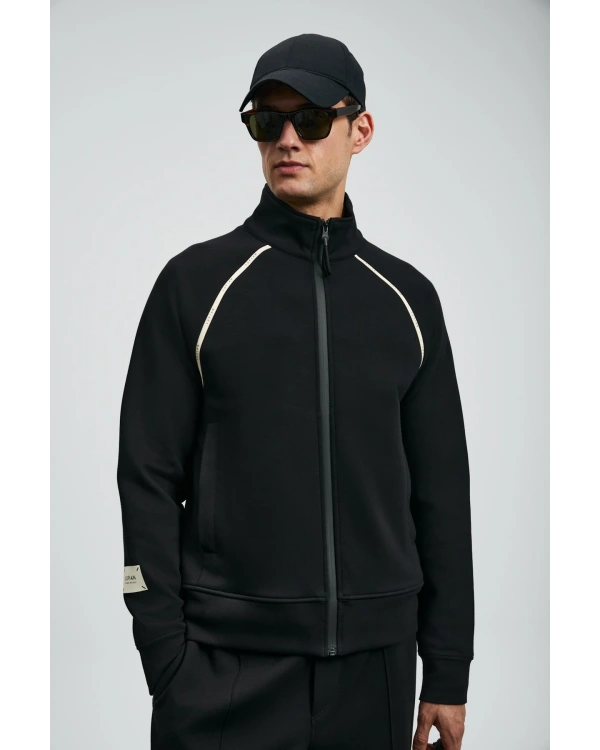 Lufian Charms Erkek Siyah Eşofman Üstü 112050078