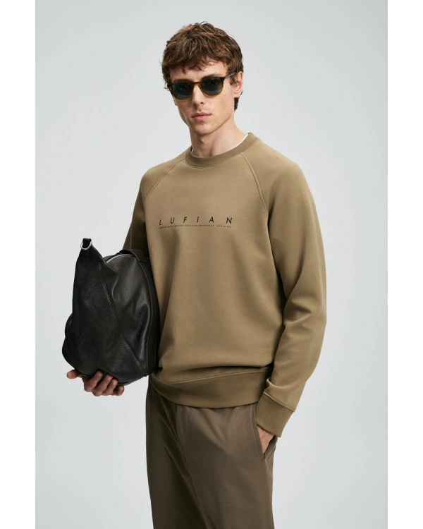 Lufian Cooper Erkek Kum Renk Sweatshirt 112030177