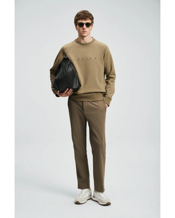 Lufian Cooper Erkek Kum Renk Sweatshirt 112030177