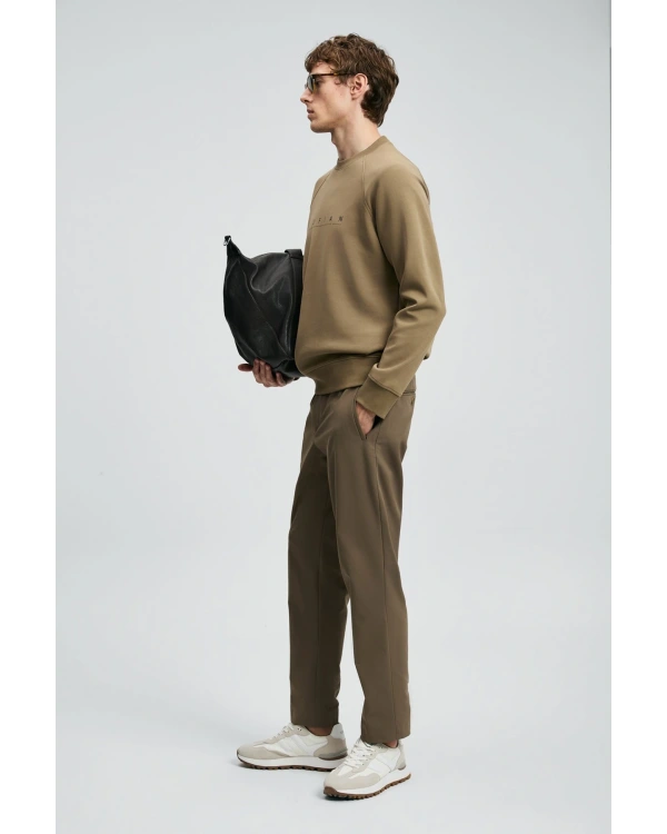 Lufian Cooper Erkek Kum Renk Sweatshirt 112030177