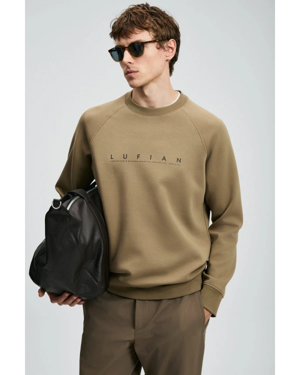 Lufian Cooper Erkek Kum Renk Sweatshirt 112030177