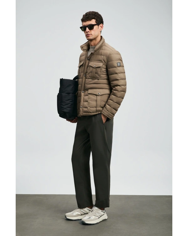 Lufian Daniel Erkek Toprak Renk Kaz Tüyü Mont 112120242