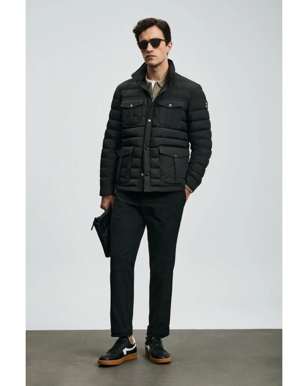 Lufian Daniel Kaz Tüyü Erkek Siyah Mont 112120242