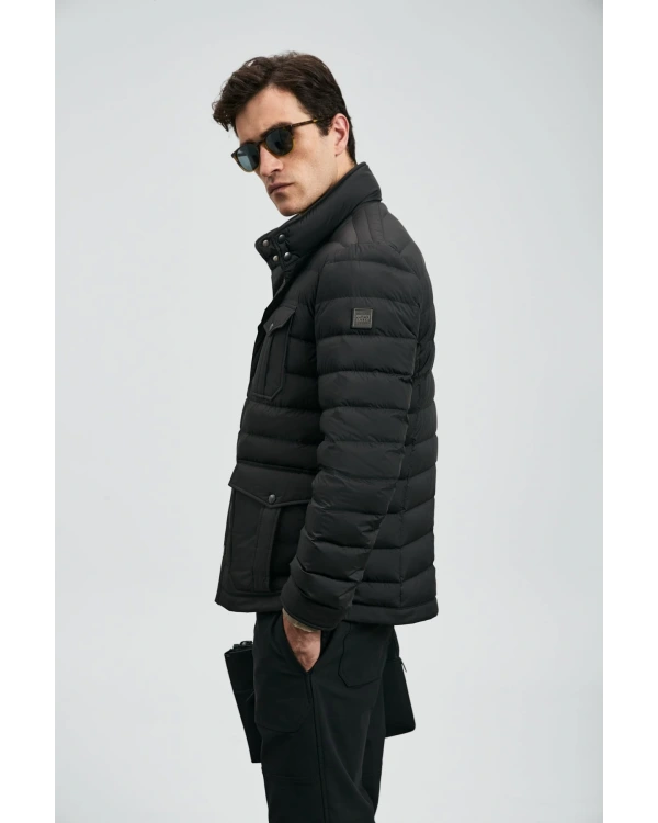 Lufian Daniel Kaz Tüyü Erkek Siyah Mont 112120242