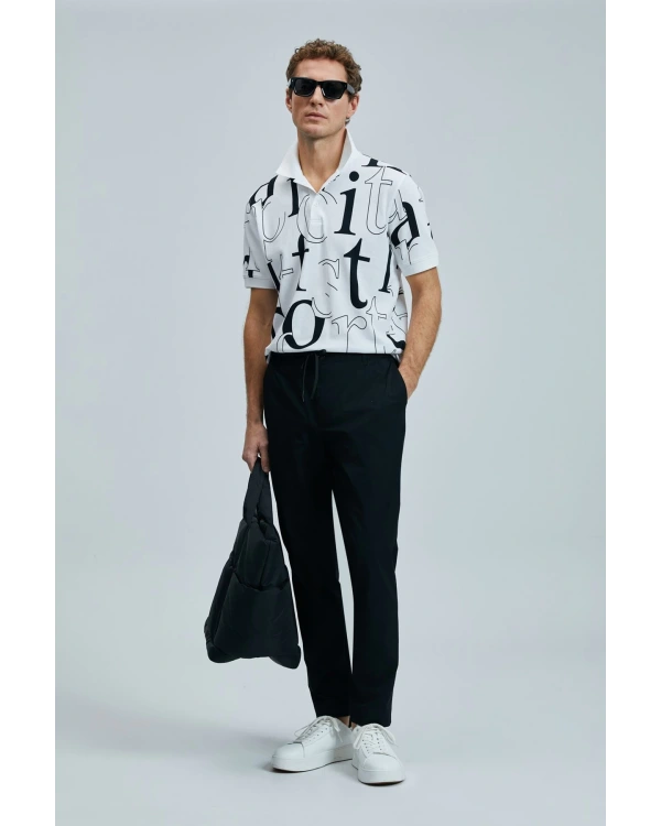 Lufian Erkek Diamond Smart Polo Beyaz T-Shirt 111040219