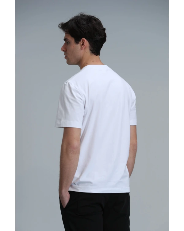 Lufian Erkek Exotic Modern Grafk Beyaz T-Shirt 11102020
