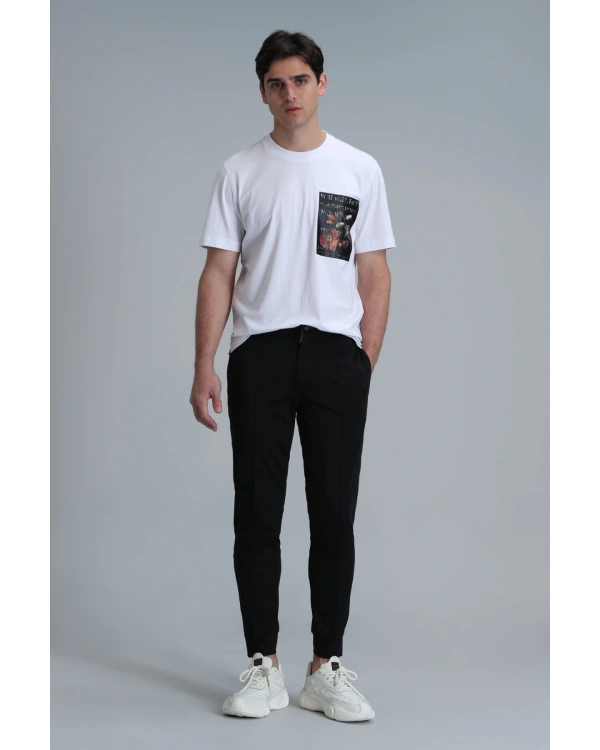 Lufian Erkek Exotic Modern Grafk Beyaz T-Shirt 11102020