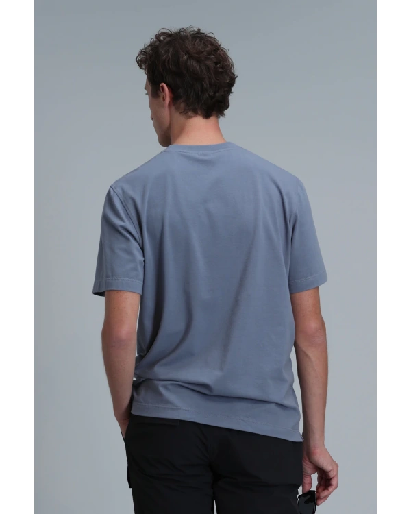 Lufian Erkek Exotic Modern Açık Gri T-Shirt 111020202