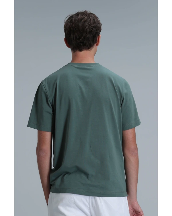 Lufian Erkek Exotic Modern Ördek Yeşili T-Shirt 111020202