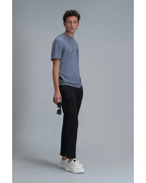 Lufian Erkek Exotic Modern Açık Gri T-Shirt 111020202