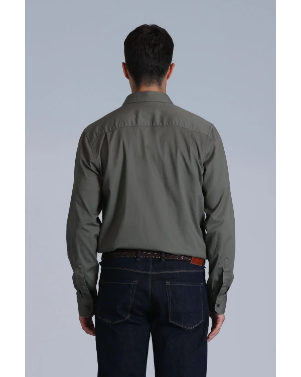 Lufian Ferla Erkek Açık Yeşil Gömlek 112010652