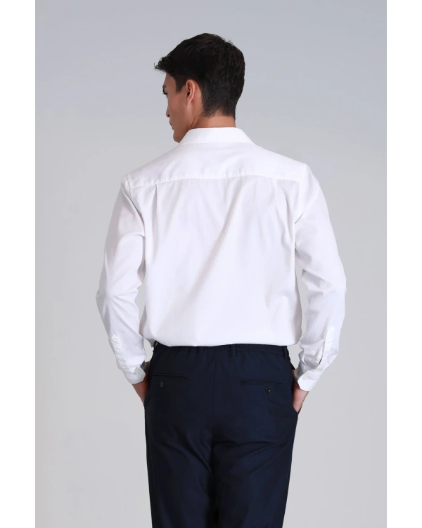 Lufian Ferla Erkek Beyaz Gömlek 112010652