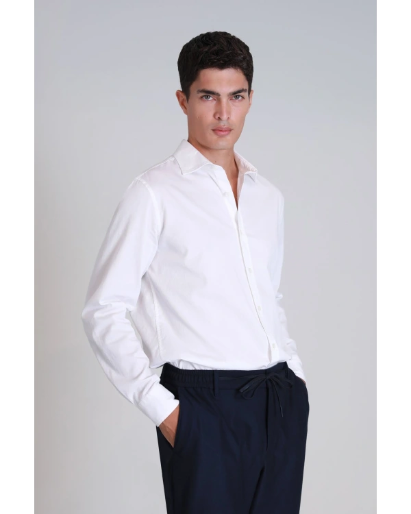 Lufian Ferla Erkek Beyaz Gömlek 112010652