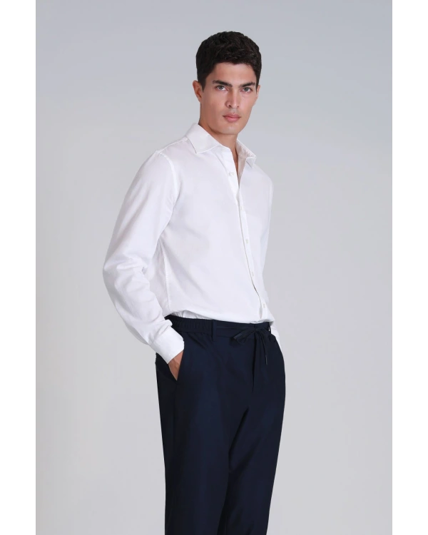 Lufian Ferla Erkek Beyaz Gömlek 112010652