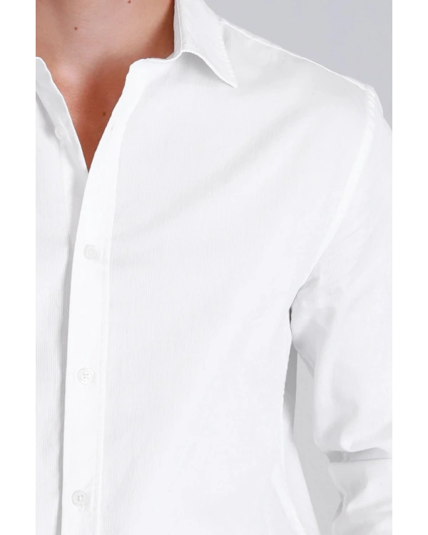 Lufian Ferla Erkek Beyaz Gömlek 112010652