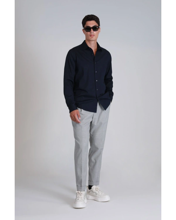 Lufian Ferla Erkek Lacivert Gömlek 112010652