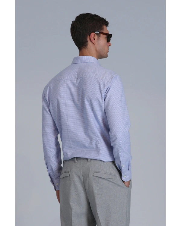 Lufian Erkek Frederik Açık Mavi Gömlek 112010645