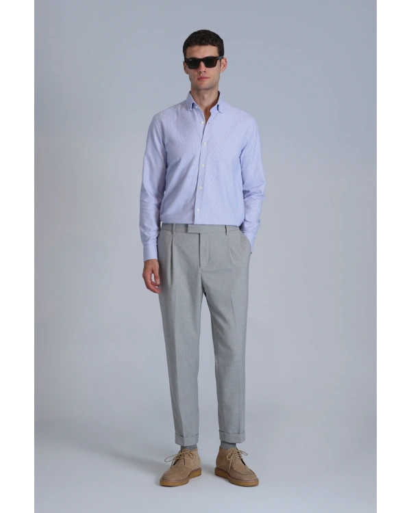 Lufian Erkek Frederik Açık Mavi Gömlek 112010645