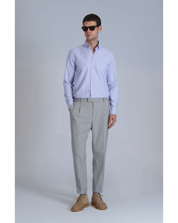 Lufian Erkek Frederik Açık Mavi Gömlek 112010645