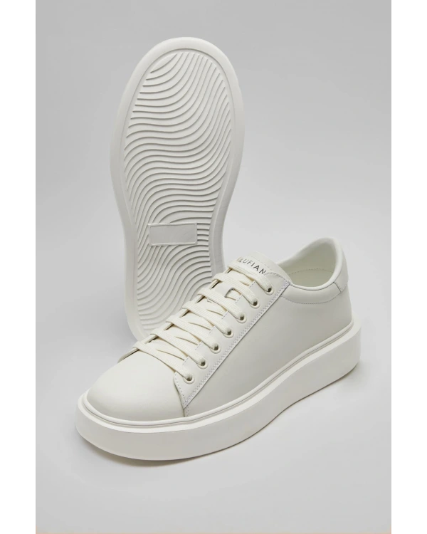 Lufian Gage Erkek Beyaz Deri Sneaker Ayakkabı 112230221