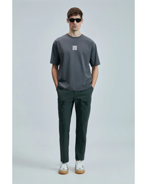 Lufian Erkek Helix Antrasit T-Shirt 111020245