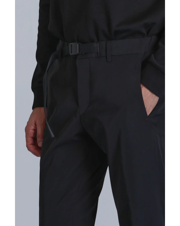Lufian Erkek Hidden Chino Slim Fit Siyah Pantolon 112190326