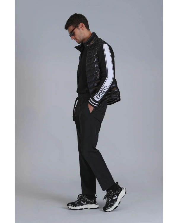 Lufian Erkek Hidden Chino Slim Fit Siyah Pantolon 112190326