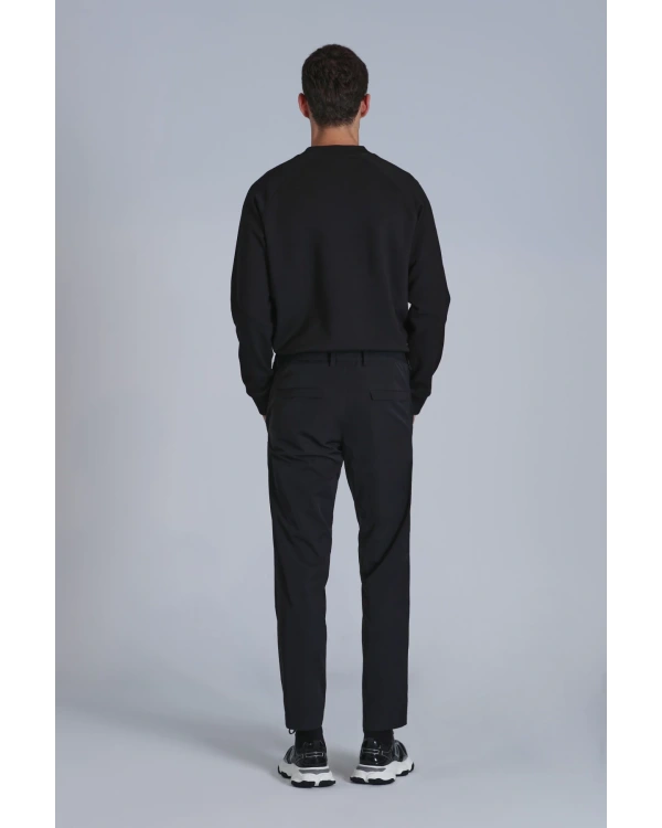 Lufian Erkek Hidden Chino Slim Fit Siyah Pantolon 112190326