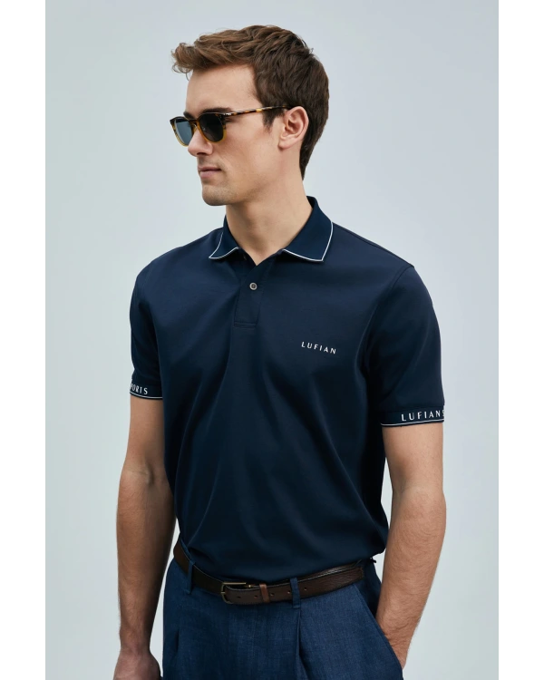 Lufian Erkek Hold Polo Yaka Lacivert T-Shirt 111040226