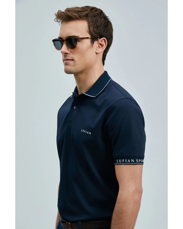Lufian Erkek Hold Polo Yaka Lacivert T-Shirt 111040226