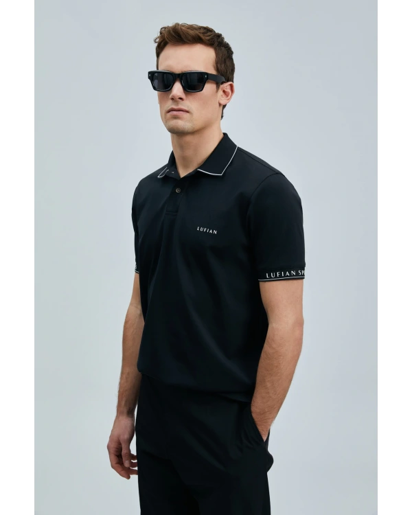 Lufian Erkek Hold Polo Yaka Siyah T-Shirt 111040226