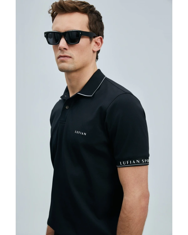 Lufian Erkek Hold Polo Yaka Siyah T-Shirt 111040226