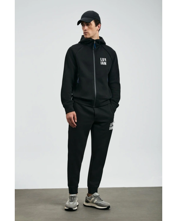 Lufian İce Erkek Siyah Eşofman Üstü 112050079