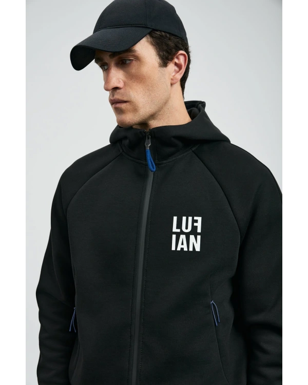 Lufian İce Erkek Siyah Eşofman Üstü 112050079