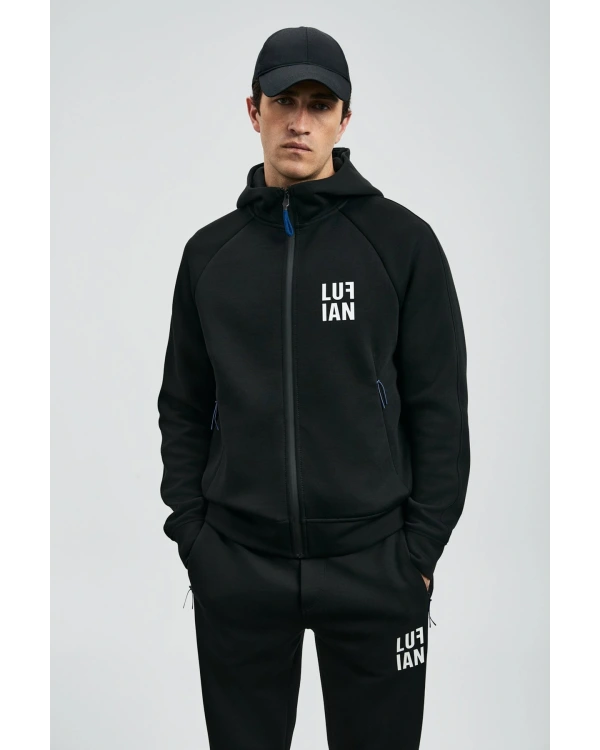 Lufian İce Erkek Siyah Eşofman Üstü 112050079