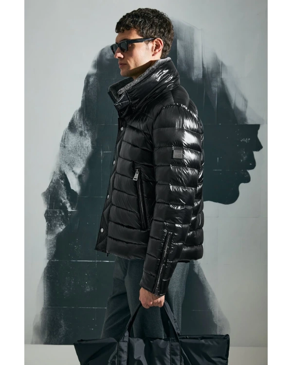 Lufian Jack Kaz Tüyü Erkek Siyah Mont 112120239