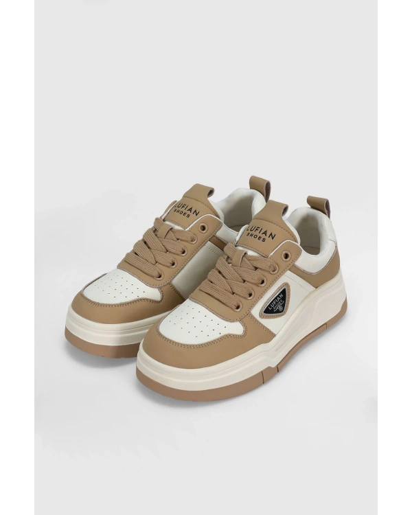 Lufian Jennifer Kadın Deri Bej Sneaker 122230050