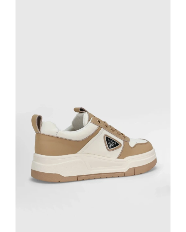 Lufian Jennifer Kadın Deri Bej Sneaker 122230050