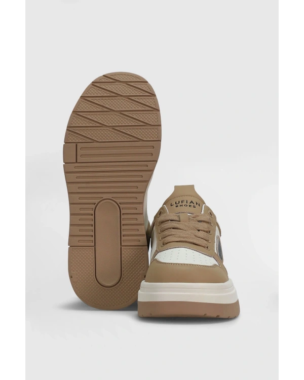 Lufian Jennifer Kadın Deri Bej Sneaker 122230050