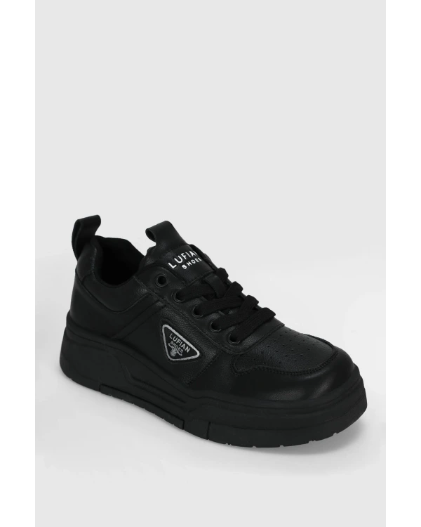 Lufian Jennifer Kadın Siyah Deri Sneaker 122230052