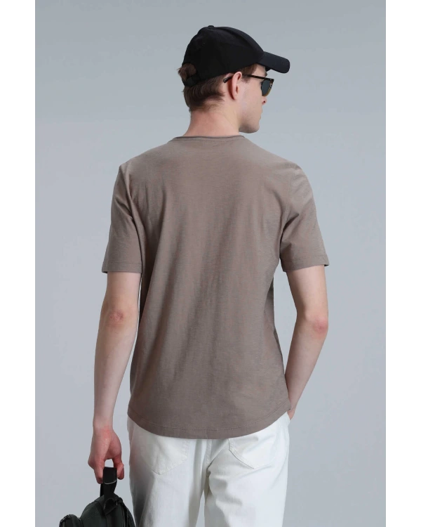 Lufian Erkek Junya Basic Camel T-Shirt 111020203