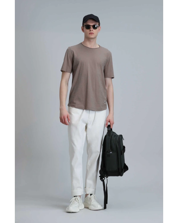 Lufian Erkek Junya Basic Camel T-Shirt 111020203