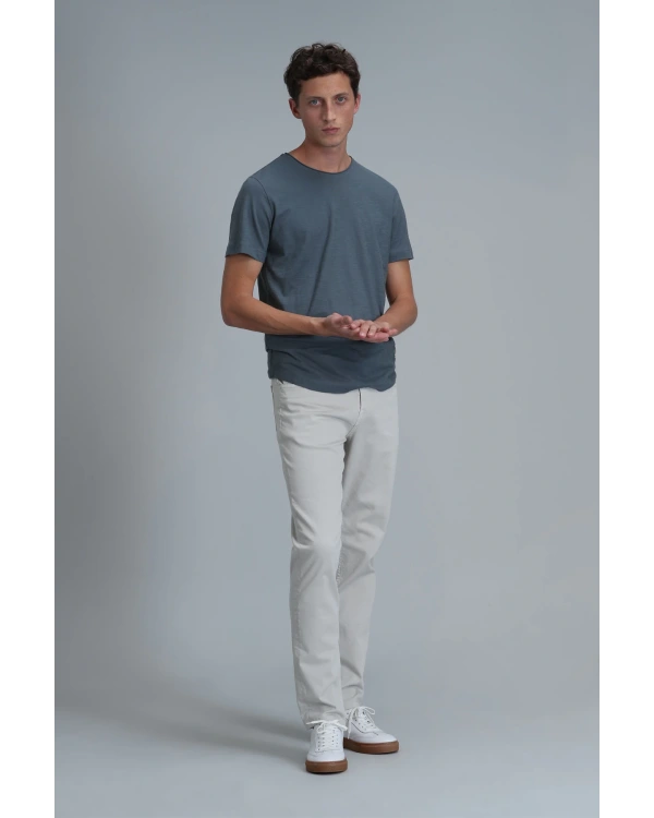 Lufian Erkek Junya Basic Nefti Yeşil T-Shirt 111020203