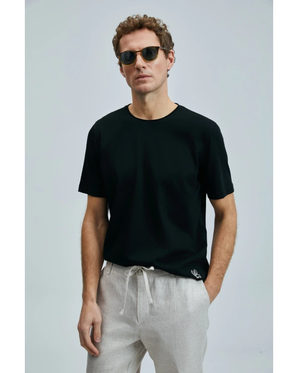 Lufian Erkek Junya Basic Siyah T-Shirt 111020259