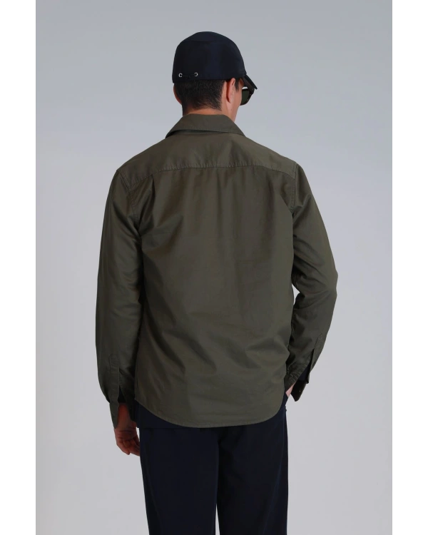 Lufian Lara Erkek Haki Gömlek 112010656