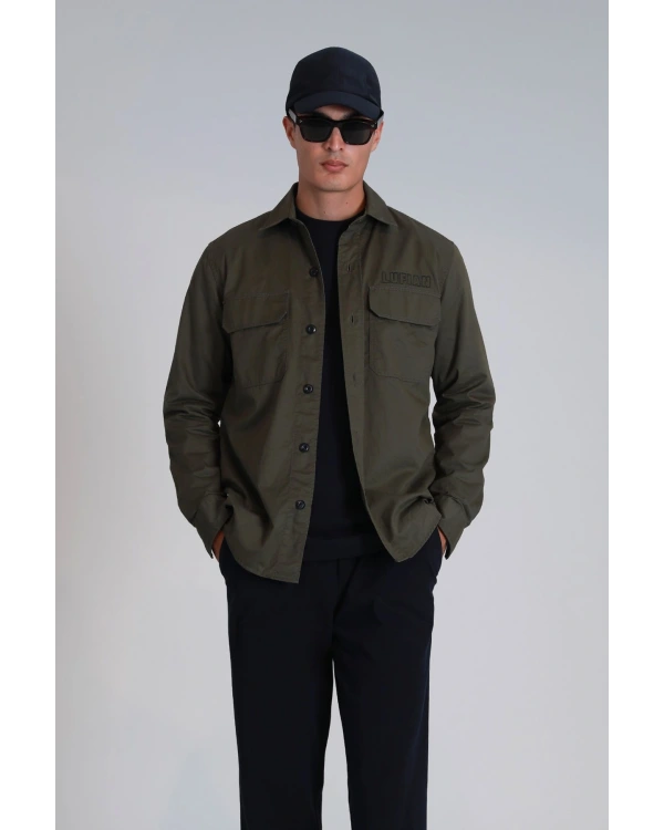 Lufian Lara Erkek Haki Gömlek 112010656