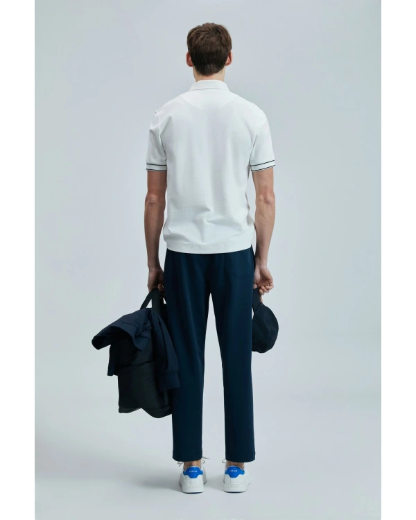 Lufian Lord Erkek Beyaz Polo Yaka T-Shirt 111040207